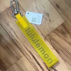 Lululemon Maize Yellow Never Lost Keychain